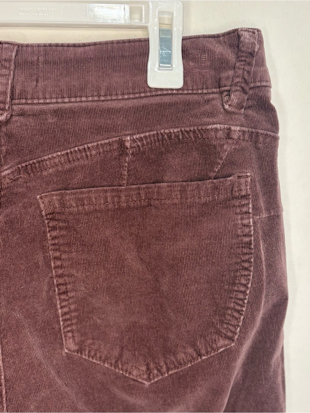 “Ab"solution Mid-Rise Corduroy Straight Leg Pants Tan Brown Size 12 - Picture 5 of 7